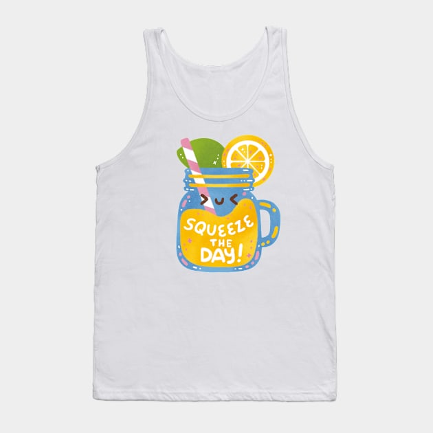 Squeeze The Day Lemon Tank Top by Figberrytea